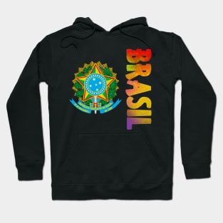 Brasil (Brazil) Coat of Arms Design Hoodie